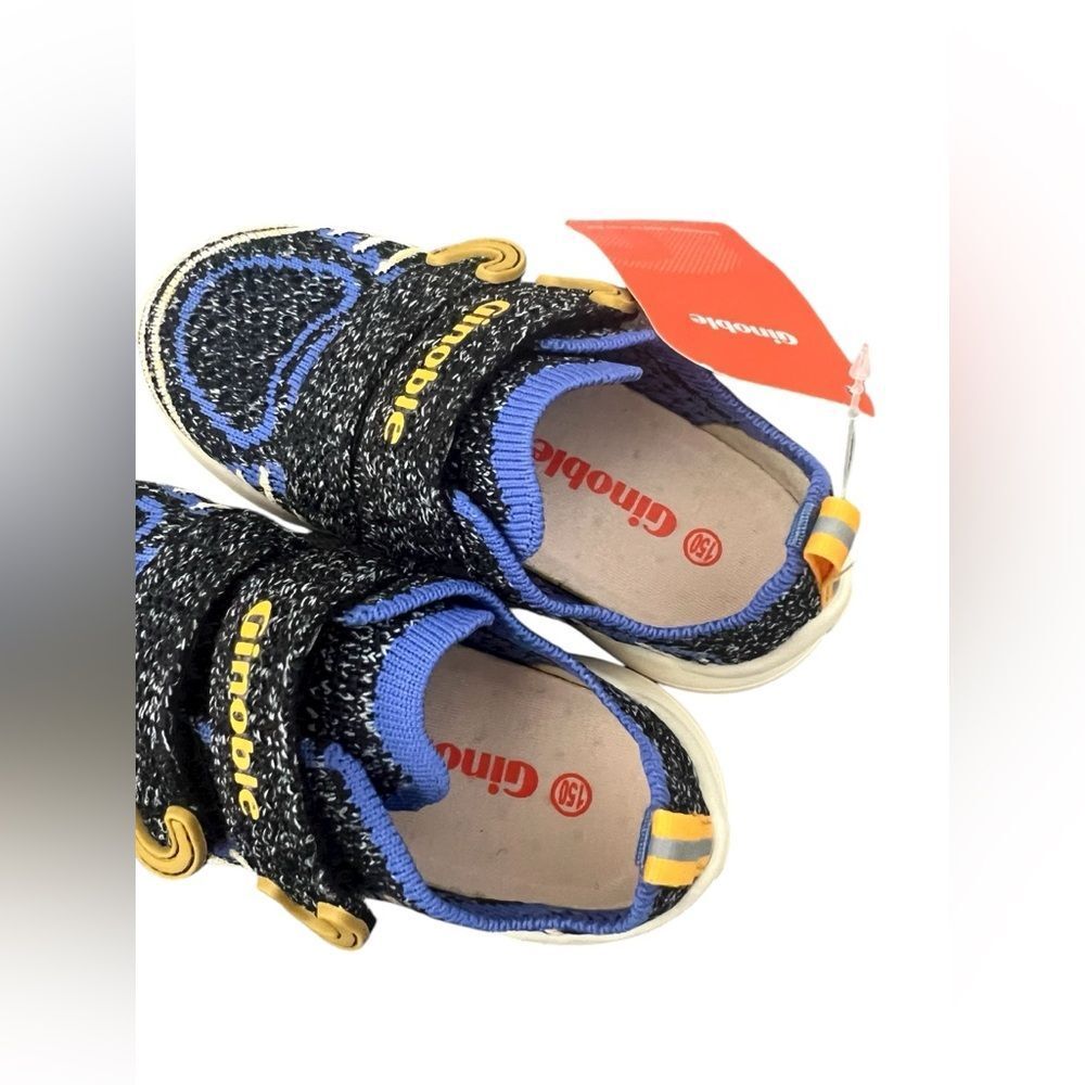 💘GINOBLE Kids Blue and Yellow Shoes size 8 - Picture 5 of 6